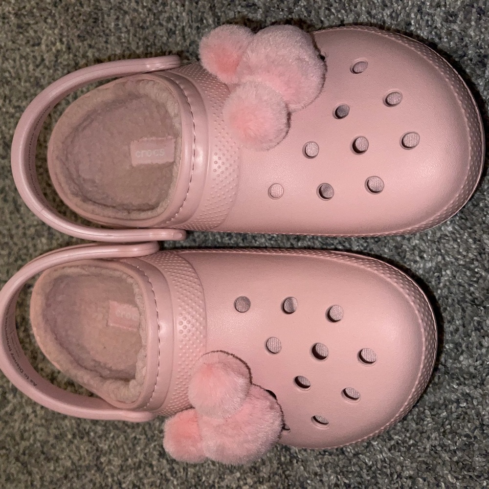 Pink Mickey crocs - 7W
